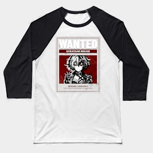 Anime Wanted Baseball T-Shirt